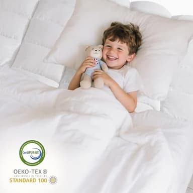 Memory Foam Queen Mattress Topper, Bed Topper with 3 Inch Extra Thick Shredded Foam, 100% Cotton Mattress Pad Cover, Breathable & Skin-Friendly Queen Size Mattress Topper with Anchor Straps - Image 8