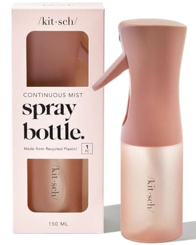 Kitsch Continuous Spray Bottle for Hair – Fine Mist Water Mister & Water Spray Bottle – Recycled Hair Spray Bottle – Spray Bottles for Cleaning, Styling, Plants & More – Terracotta, 150ml - Image 1