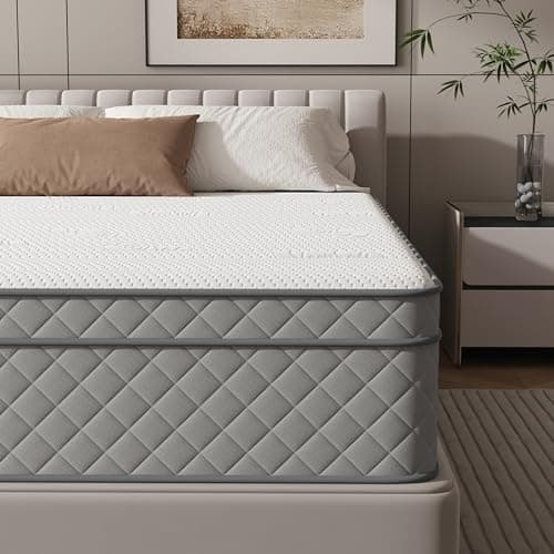 PurrJoys Full Mattress, 12 Inch Hybrid Double Mattress with Cooling Gel Memory Foam and Pocket Springs, CertiPUR-US Certified, Medium Firm - Image 1