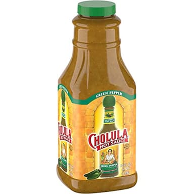 Cholula Green Pepper Hot Sauce, 64 fl oz - One 64 Fluid Ounce Bulk Container of Green Jalapeno Hot Sauce, Perfect for Eggs, Fried Chicken, Tuna and More - Image 1