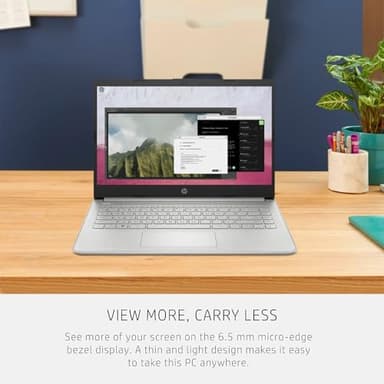 HP 14 Ultrabook • Intel 4-Core CPU • Back to School Limited Edition with Microsoft 365 • 32GB RAM • 1.6TB Storage (128GB OnBoard withHP 512GB P500 Portable SSD + 1TB OneDrive) • Win11 Pro • Silver - Image 8