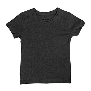 HonestBaby Multipack Short Sleeve T-Shirt Tee 100% Organic Cotton Infant Baby, Toddler, Little Kids Boys, Girls, Unisex, 5-Pack Gray Ombre, 6Y - Image 4