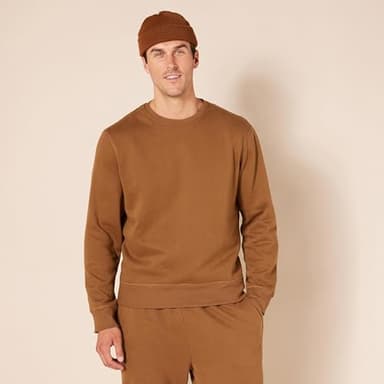 Amazon Essentials Men's Fleece Crewneck Sweatshirt - Toffee Brown, Large (Available in Big & Tall Sizes) - Image 6