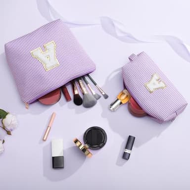 YOOLIFE Makeup Bag for Women - Personalized Makeup Pouch for Girlfriend Bridesmaid Wife | Travel Toiletry Bag for Her Mom | Skin Care Bag Birthday Gift for Sister Friend Mini Makeup Bag Sweet 16 Gifts - Image 7