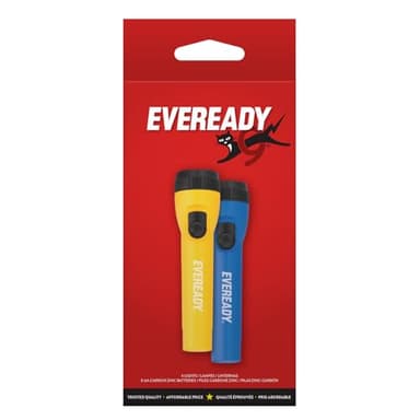 EVEREADY LED Flashlights (4-Pack), Bright Flashlights for Emergencies and Camping Gear, Flash Light with AA Batteries Included, Blue/Yellow (4-Pack) - Image 8