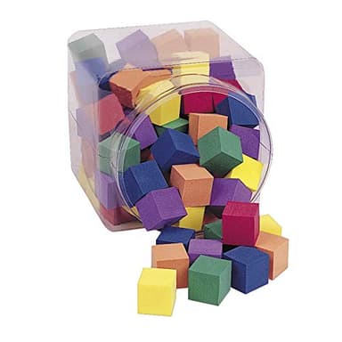 Learning Resources Hands-On Soft Color Cubes, Counting Blocks for Kids, Set of 102, Assorted Colors, Ages 3+ - Image 2