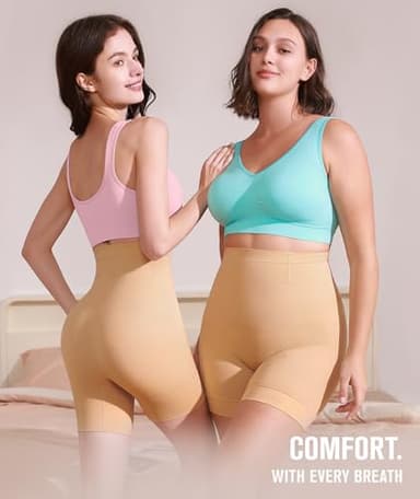 BESTENA 6 Pack Sports Bras for Women, Seamless Comfortable Workout Sleep Bra with Removable Pads - Image 2