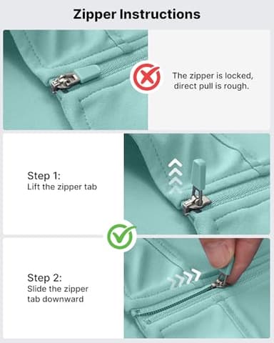 G4Free Long Sleeve Rash Guard for Women Quick Dry Golf Sun Shirt UPF 50+ UV Protection 1/4 Zip Pullover Hiking Running Workout Tops (Light Blue,XL) - Image 6