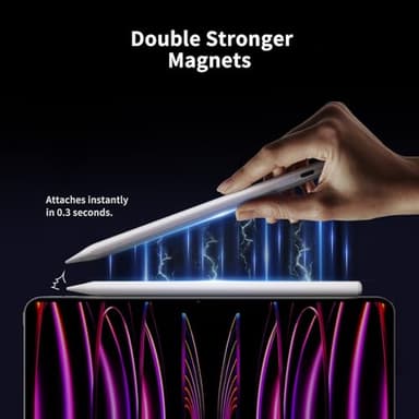 Stylus Pen for iPad, Compatible with Apple iPad 2018-2025,Pencil P6th-10th Generation-2X Fast Charge Compatible with Apple iPad Pro 11"/12.9"/M4, iPad Air 3/4/5/M2, iPad mini 5/6 Gen-White - Image 5