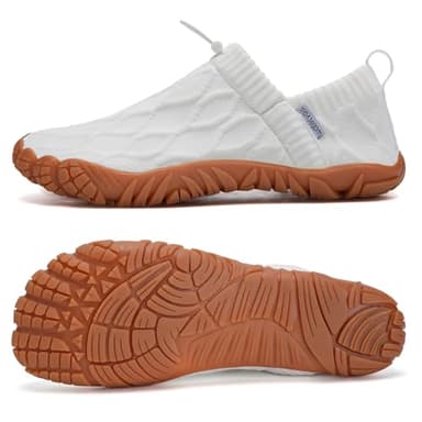 WateLves Barefoot Water Shoes Women Men Minimalist Comfortable Walking Shoes Beach Outdoor Running Sneakers (White,40) - Image 3