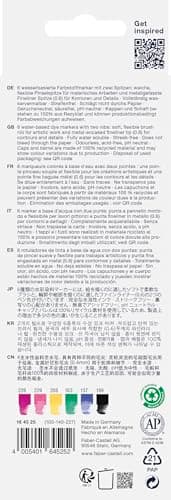 Faber-Castell Goldfaber Watercolor Dual Art Markers: Graffiti - Water Color Markers Pens (6 Count) - Image 6