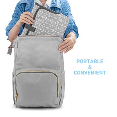 Portable Changing Pad for Baby, Waterproof Travel Changing Pads for Moms, Dads, with Built-in Pillow, Excellent Baby Shower, Registry Gifts - Image 5