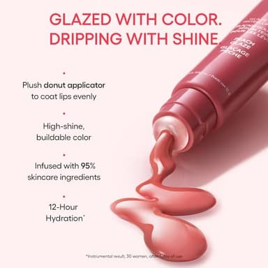 LANEIGE Glaze Craze Tinted Lip Serum, Cinnamon Sugar: Hydrating Lip Serum for Glossy, Nourished Lips with Plumping Polypeptides - Image 3