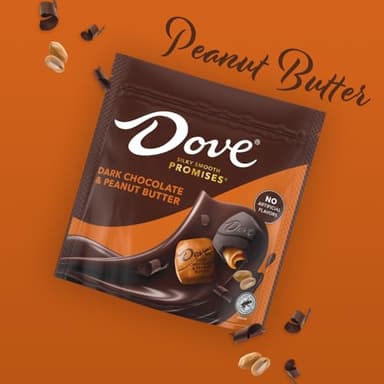 DOVE PROMISES Individually Wrapped Dark Chocolate & Peanut Butter Candy, 6.74 Oz Bag (Pack of 8) - Image 4