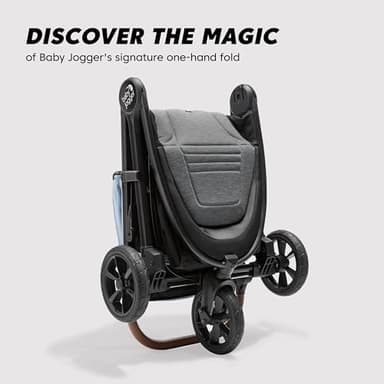 Baby Jogger City Mini GT2 Single Stroller Eco-Friendly Series Slate Fog Four-Way Use with Infant Car Seat Adapters Included - Image 6