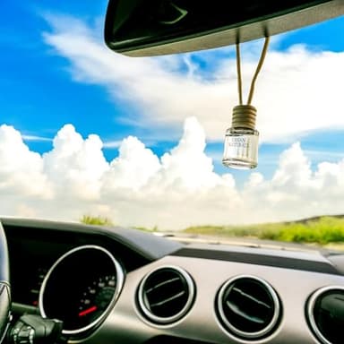 Urban Naturals Car Air Freshener Diffuser 3 Pack - Tropical Escape Essentials Scent, 45+ Days Long Lasting Fragrance, Made in USA, Glass & Wood, Hanging Design + Vent Cip, Easy to Use - Image 8