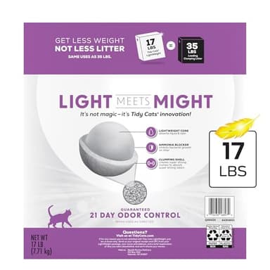 Purina Tidy Cats LightWeight With Glade Clean Blossoms Multi-Cat, Clumping, Low Dust, Scented Cat litter - 17 lb. Box - Image 8