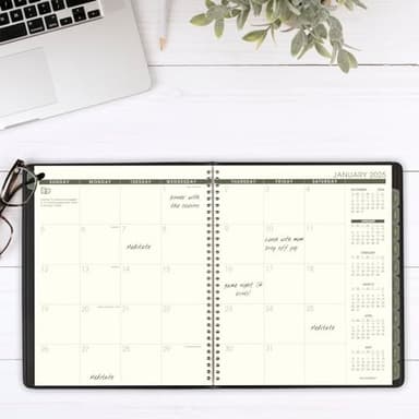 AT-A-GLANCE 2025 Planner, Monthly, 9" x 11", Large, Recycled, Black (70260G0525) - Image 2
