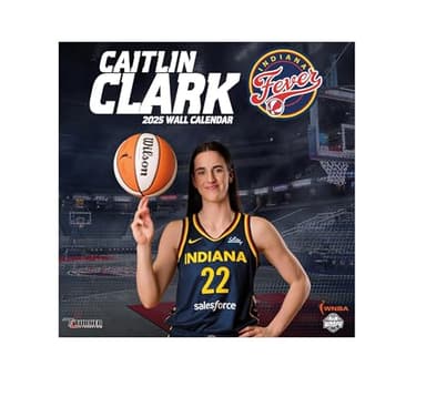 Turner Licensing Caitlin Clark 2025 Indiana Fever Wall Calendar, 12 Months, January - December (25998012243) - Image 1