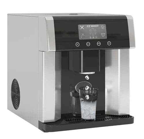 TABU 2-in-1 Bottleless Water Cooler with Ice Maker, Countertop Water Dispenser with 33lbs/Day Ice Maker, Self-Cleaning Ice Machine with Ice Scoop, 3 Size Bullet Cube, Ideal for Home, Office, Party, RV - Image 1