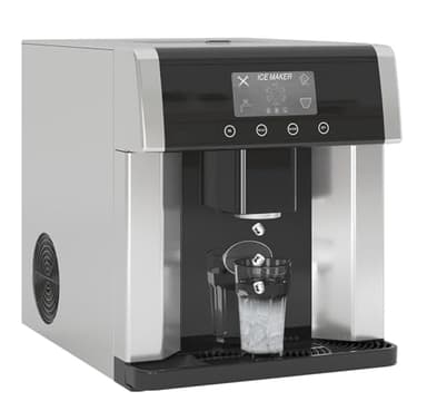 TABU 2-in-1 Bottleless Water Cooler with Ice Maker, Countertop Water Dispenser with 33lbs/Day Ice Maker, Self-Cleaning Ice Machine with Ice Scoop, 3 Size Bullet Cube, Ideal for Home, Office, Party, RV - Image 1