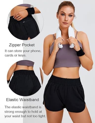 Blooming Jelly Women's Quick-Dry Running Shorts Workout Sport Layer Active Shorts with Pockets 1.75" - Image 4