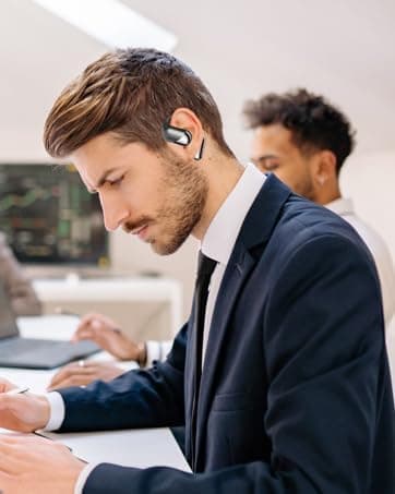 Open Ear Clip Wireless Earbuds Bone Conduction Headphones, Bluetooth 5.4, Open Ear Design, Built-in Mic, IPX7 Waterproof, LED Display Charging Case,Ear Hooks Ear Buds,Design for Running Fitness - Image 9