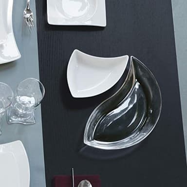 Villeroy & Boch New Wave Move 2 (Triangle Shape), 5.5 x 6 in, Premium Porcelain, White - Image 4