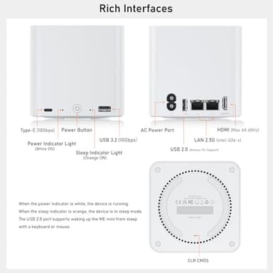 Beelink ME Mini PC, Intel N150(4C/4T, up to 3.6GHz), 12GB LPDDR5, 64GB eMMC+2TB PCle3.0 SSD, ME Mini Computer Support Dual 2.5G LAN, Cloud Disk, Virtual Machine, Soft Router, NAS, HTPC - Image 8