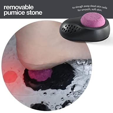 Medical king Foot Spa with Heat and Massage and Jets Includes A Remote Control A Pumice Stone Collapsible Massager with Bubbles and Vibration - Image 5