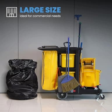 ToughBag 55 Gallon Trash Bags, 55-60 Gallon Trash Bags Heavy Duty (50 COUNT) - Large Black Trash Can Liners, 50-60 Gal for Contractors, Commercial, and Lawn - Made in USA - Image 7