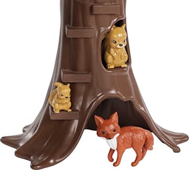 Barbie Vet Doll & Playset, Animal Rescuer Theme with 8 Wildlife Figures, Treehouse, Care Station, Rope Bridge & Accessories - Image 4