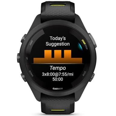Garmin 010-02810-03 Forerunner 265S GPS Smartwatch Black/Amp Yellow Bundle with 2 YR CPS Enhanced Protection Pack (Renewed) - Image 5