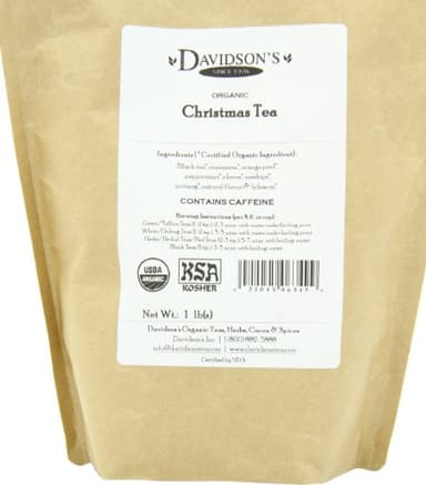 Davidson's Organics, Christmas Tea, Loose Leaf Tea, 16-Ounce Bag - Image 9