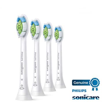 Philips Sonicare Genuine W DiamondClean Replacement Toothbrush Heads, 4 Brush Heads, White, HX6064/65 - Image 7