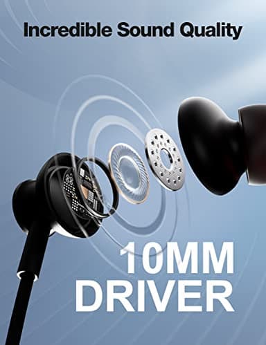 Rythflo Bluetooth Headphones,V5.2 Wireless Bluetooth Earbuds w/Mic in-Ear Magnetic Neckband Earphone 30Hrs Playtime, IPX7 Sweatproof Deep Bass Headset for Phone Call Music Sports - Image 5