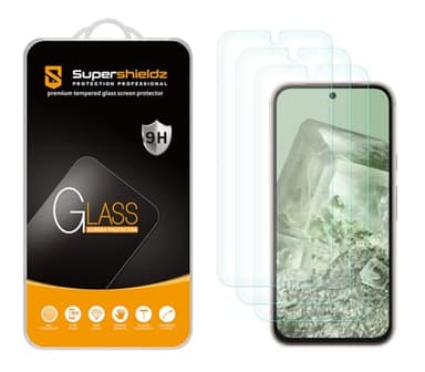 Supershieldz (3 Pack) Designed for Google Pixel 8a Tempered Glass Screen Protector, Anti Scratch, Bubble Free - Image 1