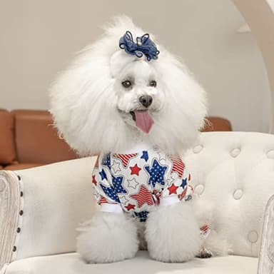 CuteBone Small Dog Pajamas Shirt Stretchy Summer Puppy Pjs Soft Cat Onesies Pet Clothes for Daily Wear DA19XS - Image 4
