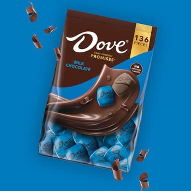 DOVE PROMISES Milk Chocolate Candy Individually Wrapped Bulk Pack (38.09 oz, 136 Piece) Bag - Image 4