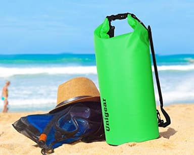 Unigear Dry Bag Waterproof, Floating and Lightweight Bags for Kayaking, Boating, Fishing, Swimming and Camping with Waterproof Phone Case (Green, 5L) - Image 7