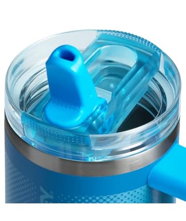 Stanley Quencher ProTour Flip Straw Tumbler with Leakproof Lid 14 oz | Built-In Straw and Handle | Cup Holder Compatible for Travel | Insulated Stainless Steel Cup | BPA-Free | Azure Fade - Image 4
