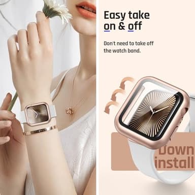 Goton Waterproof Case Compatible for Apple Watch Series 11/10 Screen Protector 42mm, Hard Bumper with Tempered Glass for iWatch 11 Cover 42 mm - Image 7