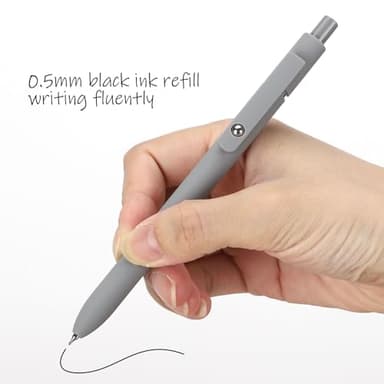 Ddaowanx Gel Pens, 0.5mm Fine Point Quick Dry Black Ink Pens Retractable, Nursing School Essentials,School Supplies, Gifts for Women (6Pcs-Black Ink) - Image 4