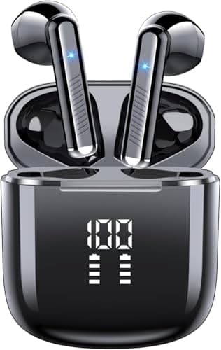 AI Translation Earbuds Real Time, 164 Language Translator Earbuds 3-in-1 Bluetooth 5.4 with APP, AI Noise Reduction Headphones with 6 Translation Modes Translating Device for Travel/Business/Learning - Image 1