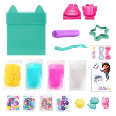 Canal Toys Gabby’s Dollhouse ™ Large Cakey Cat™ Birthday Sensory Box! Get Ready for a paw-Some Party by Sculpting Pretend Party Treats! Age 4+ - Image 7