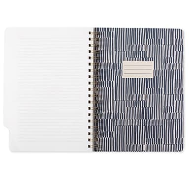 Fringe Studio Large Tab Notebook,Tribal Lines, Flexible Paperback Cover, College Ruled, 5 Subject/Die-Cut Dividers, 7.25" X 10", 180 Lined Pages (343007), Multicolor - Image 4
