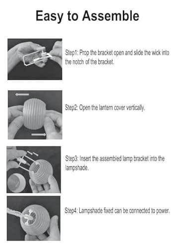 HUAZHQING 10CT Nylon Mini Lantern Incandescent Bulbs String Lights Plug in Indoor or Outdoor Use Decoration for Summer Holiday Christmas Patio Kitch Bedroom - Image 5