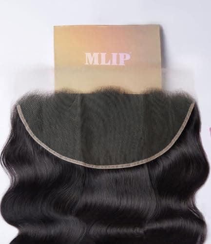 Mlip 13x6 HD Lace Frontal Body Wave, 0.10mm Ultra Thin Invisible Swiss Lace, Skinlike Real HD Lace Melt into Skin Perfectly, Pre-plucked Natural Hairline, Raw Indian Human Hair 20 Inches - Image 1
