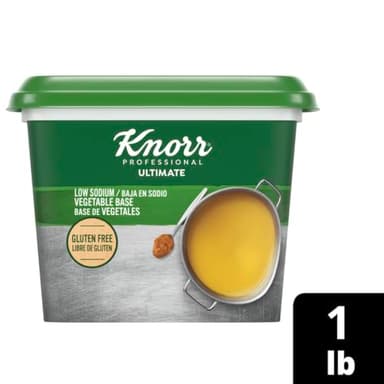 Knorr Professional Ultimate Low Sodium Vegetable Paste Base Gluten Free, Vegetarian, No Artificial Flavors or Preservatives, No MSG added, Colors from Natural Sources, 1 Pound (Pack of 6) - Image 4