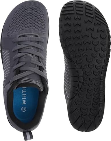 WHITIN Men's Wide Barefoot Minimalist Shoes Zero Drop Trail Running Sneaker Size 10 Cross Training Minimus Weightlifting Walking Sport Gym Dark Grey 43 - Image 5